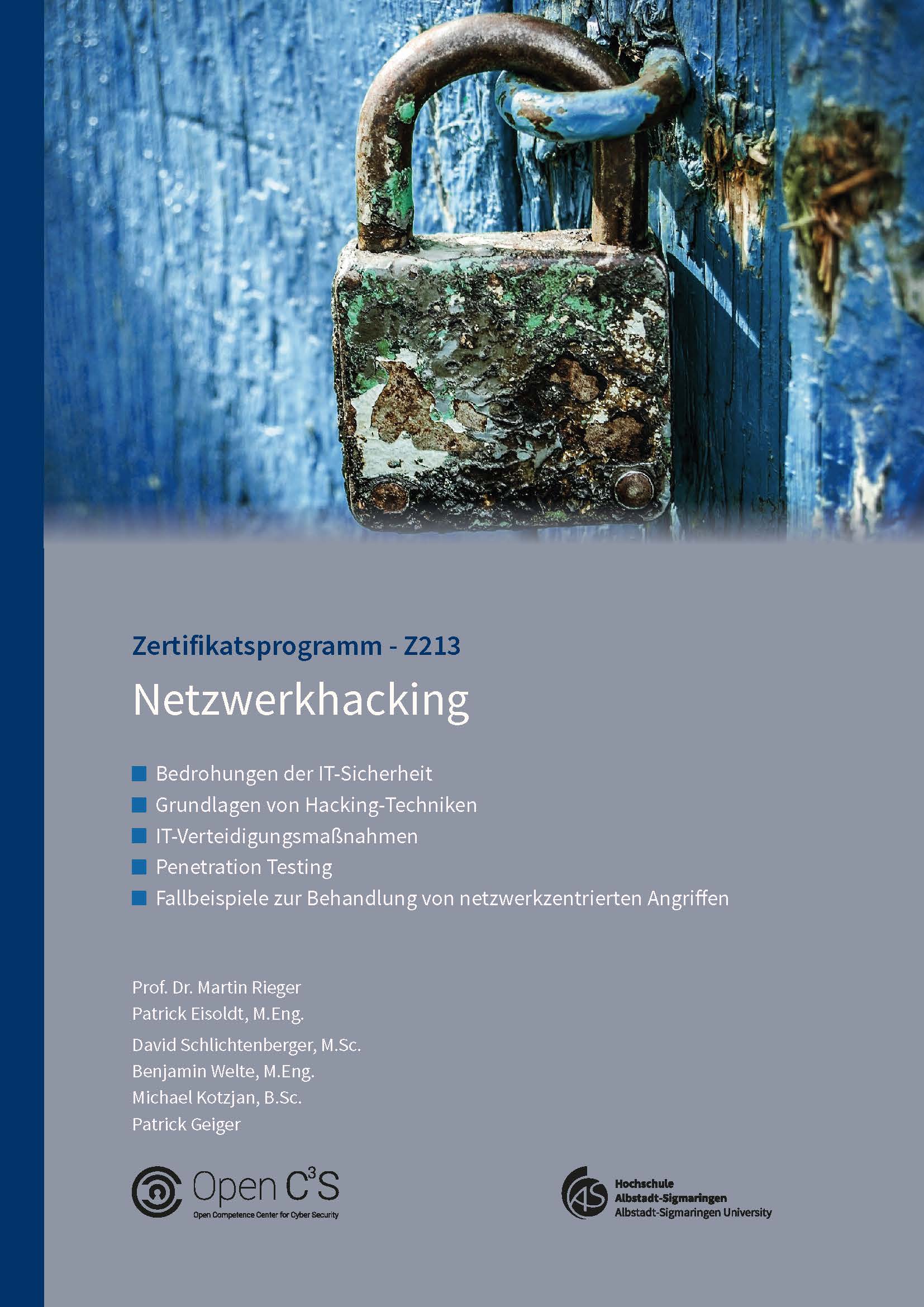Studienbriefcover Netzwerkhacking